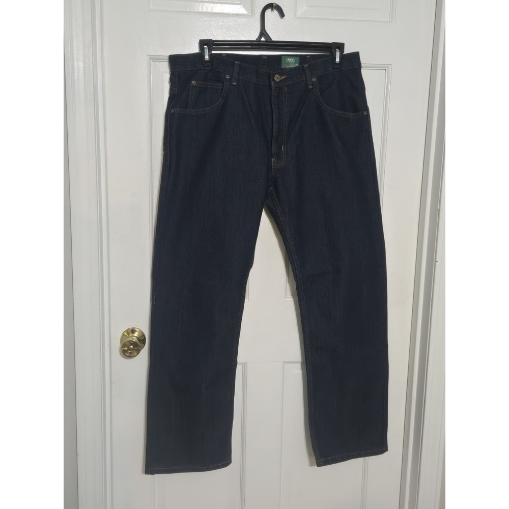 Key‎ dark blue jeans work Mens 34x30 NWT relaxed fit